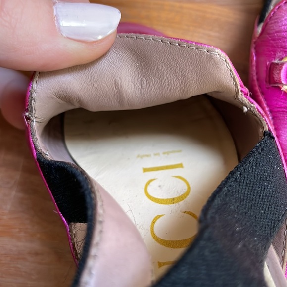 Gucci Kids princetown’s  -Children's Princetown metallic leather mule/ loafer - Picture 11 of 17